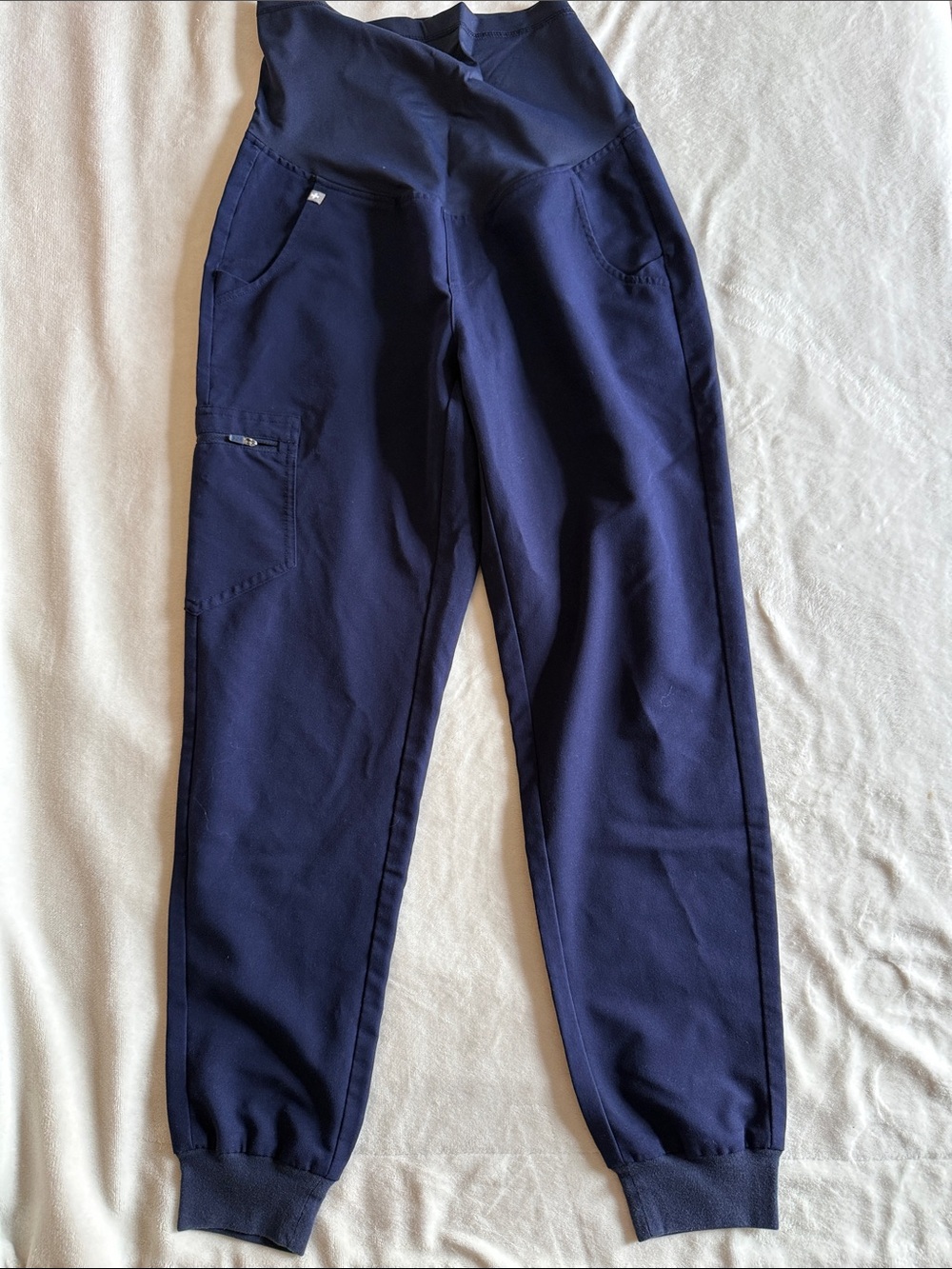 Figs Zamora Maternity Jogger Scrub Pant - S Navy